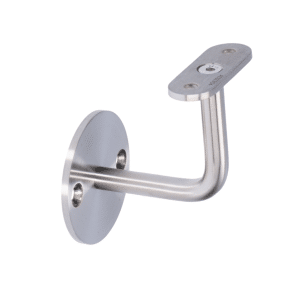 Držák madla na stěnu na jekl, zadní vnítřní závit M6, broušená nerez K320 /AISI304