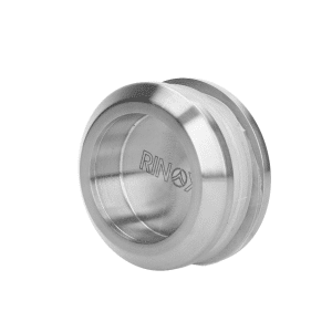 Nerezové madlo na dveře (ø 58mm), na sklo 8-12mm, broušená nerez K320 /AISI304