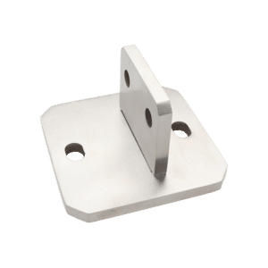 Příruba k vypalovaným sloupkům, vrtání 2 díry, AISI 304