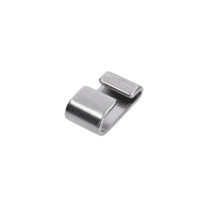 Nerezové lisovací pouzdro - Tvar `C` pro dvě lanka - 2.0mm a max. 6.0mm