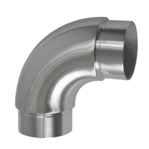 Spojka - oblouková 90° na trubku ø 42,4 mm, broušená nerez K320 / AISI316