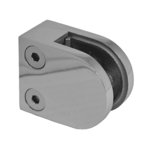 Svorka skla plochá (50x40x26mm) pro sklo 6-10.76mm, leštěná nerez /AISI304, balení neobsahuje gumičky na sklo