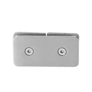 Svorka skla na skleněný dveřní systém, mezi sklo a sklo 180°, 45x45x16 mm, tloušťka skla 8-10 mm, broušená nerez K320 / AISI304