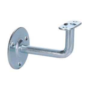 Držák madla na zeď (pevný, plochý), odsazení 75 mm, ocel bez povrchové úpravy