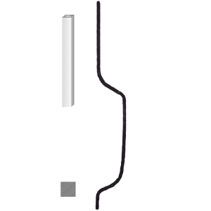 Tyč 12x12mm, 130x1000mm