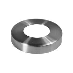 Kryt příruby (ø 90 x 15mm) na trubku ø 42,4 mm, otvor ø 42,8 mm, broušená nerez K320 /AISI304