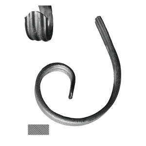 Půlkruh 14 x 6 mm, 100 x 120 mm