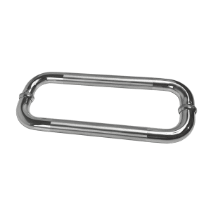 Nerezové madlo na dveře (325 mm / ø 25 mm), leštěná / broušená nerez K320 / AISI304