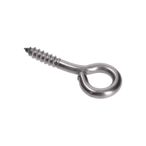 Nerezový šroub s okem, závit do dřeva, AISI304, 6x50