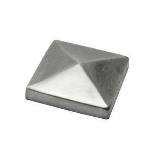 Ukončení stříška na jekl (60x60mm), broušená nerez K320 / AISI304