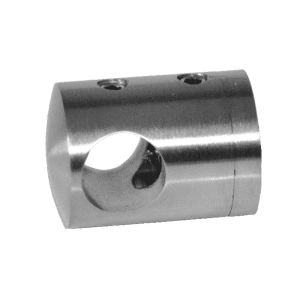 Držák tyče ø 12 mm, plochý (30x22 mm), broušená nerez K320 / AISI316