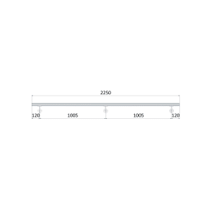 Nerez madlo AISI304 (2250mm) LESK, ø 42.4mm