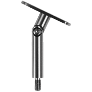 Držák madla s kloubem, plochý (78x64 mm) závit M8, broušená nerez K320 / AISI304