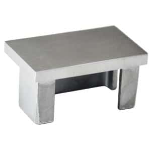 Ukončení - zátka na jekl (50x30x2 mm) broušená nerez K320 / AISI304