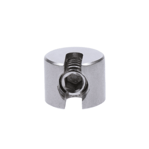 Úchyt pro nerezové lanko ø3-4 mm, broušená nerez K320 /AISI304