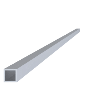 Al jekl 20 x 20 x 2 x 6000 mm, bez povrchové úpravy