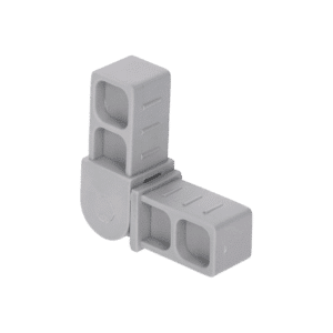 Plastová spojka - pohyblivý rohový kus vhodný do profilu veľkosti 20x20x1.5