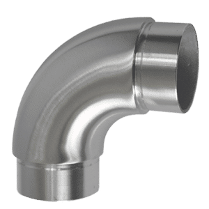 Spojka oblouková 90° na trubku ø 48,3 mm, broušená nerez K320 / AISI304