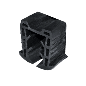 Gumové těsnění pro nerezové a hliníkové madlo s drážkou 24x24 mm, pro sklo 12-12,76 mm (cena za 1 bm)