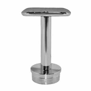 Držák madla pevný na trubku ø 42.4mm (77x64mm), leštěná nerez / AISI304,