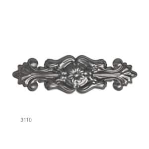 Ornament plechový H 310 x L 98 mm, hr. 1,5 mm