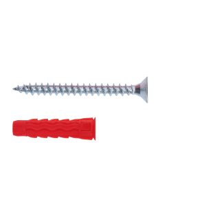 Hmoždinka uzlovacia 10x50 s vrutem 6.0x60 se zápustní hlavou PZ3