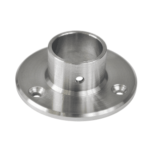 Příruba spodní (ø 85mm) na trubku ø 33.7mm, broušená nerez K320 / AISI304