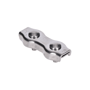 Lanová svorka, duplex pro lanko ø 5 mm, broušená AISI 304