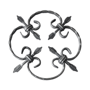 Kovářský ornament H 240 x L 240 mm, 12 x 6 mm