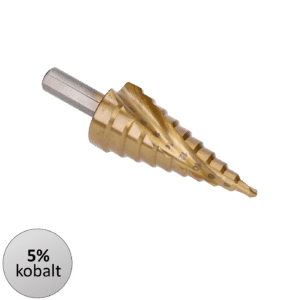 Stupňovitý kuželový vrták K-TiN, ø4-22mm