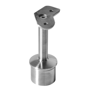 Držák madla pevný na trubku ø 42,4 mm (78x64 mm, 45° úhel), broušená nerez K320 / AISI304