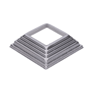 Krytka plechová 100 x 100 x 29 díra 52x52mm