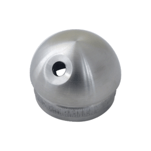 Spodek držáku madla na trubku ø 42,4 mm, se závitem M8, broušená nerez K320 / AISI304