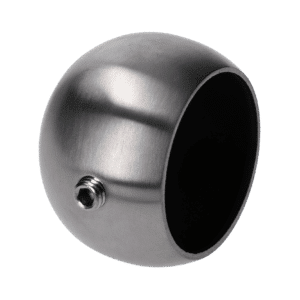 Ukončenie madla na trubku ø 42.4mm pomocou skrutky, brúsená nerez K320 /AISI304
