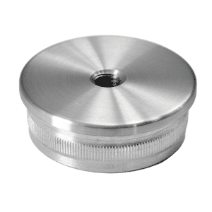 Spodek držáku madla (závit M8) na trubku ø 48,3 mm, broušená nerez K320 / AISI304