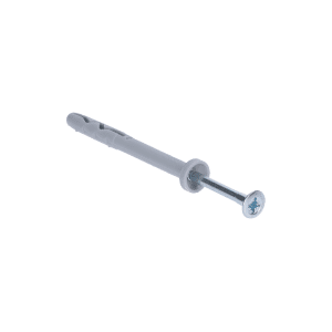 Hmoždinka natĺkacia 6x60 s valcovým límcem a vrutem 3.9x65 se zápustní hlavou