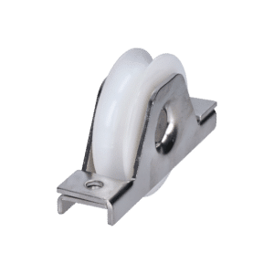 Kladka ø 78mm s nylonovým kolieskom na zapustenie do jokla, pre profil C902IX16, nosnosť 200kg, nerez /AISI304