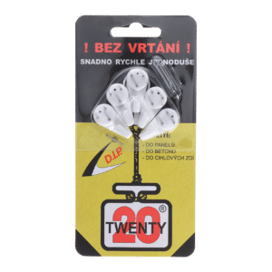 Háčik twenty universal, polyamid, patentovaný vzor 23631, 5ks v balení