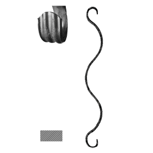 Prvek 14 x 6 mm, 380 x 50 mm