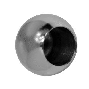 Koule koncová ø 20 mm na trubku ø 12 mm (otvor ø 12,2 mm), leštěná nerez / AISI304