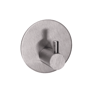 Nalepovací háček s 3M pásků, kulatý, základna: 35x3mm, broušená nerez K320/ AISI 304