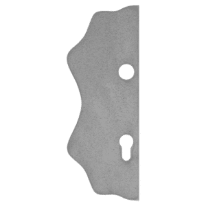 Štít 250x95x3mm s otvory, rozteč 90mm, otvor pro kliku ø 19,5mm, hladký, pro zámek ZM90/80