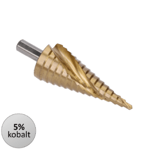 Stupňovitý kuželový vrták K-TiN, ø4-32mm