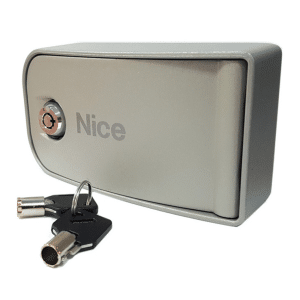 Zámok s odblokovacím mechanizmom, s LED podsvietením, hliníkové telo, pre motory HOPP, POP, SUMO, treba dokúpiť tiahlo KA1