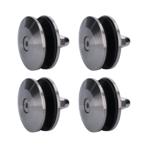 Držiak na sklenený prístrešok - set 4ks (pre sklo 8.00 - 12.76mm), brúsená nerez K320 /AISI304