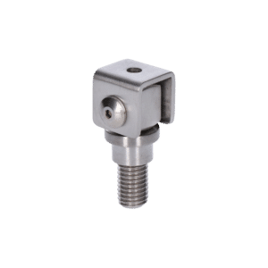 Navařovací pant M14, otevíratelný 90°, nastavitelný 1D, broušená nerez / AISI 304