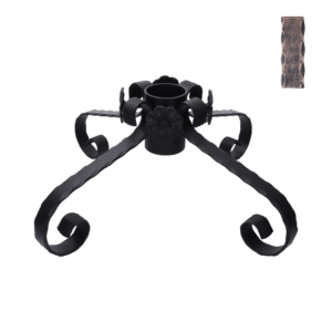 Stojan na vianočný stromček, medená patina, 550x550x190mm