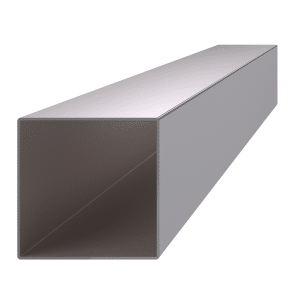 Profil uzavřený 80x80x2mm, cena za 1ks(3m), broušená nerez /AISI304