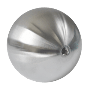 Koule dutá se závitem M10 /ø 100 mm, broušená nerez K320 /AISI304