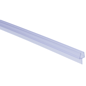 Plastové těsnění na sklo 10mm, mezi skleňené dveře a stěnu nebo podlahu, 2200mm